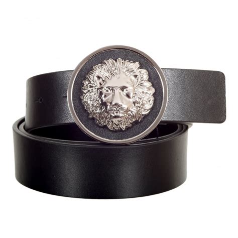 versace black lion belt|Versace men's belts on clearance.